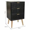Nightstand Alexandra House Living Black Golden