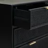 Комод Alexandra House Living Чёрный Позолоченный Деревянный MDF