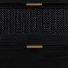 Kumode Alexandra House Living Melns Koks MDF 35 x 81 x 80 cm