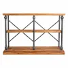 Planken Alexandra House Living Brūns Melns Pelēks Dzelzs Egles koksne 35 x 79 x 120 cm