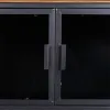 Occasional Furniture Alexandra House Living Brown Black Grey Glass Iron Fir wood 42 x 55 x 94 cm
