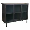 Indauja Alexandra House Living Ruda Juoda Pilka stiklas Geležis Eglės mediena 33 x 79 x 102 cm