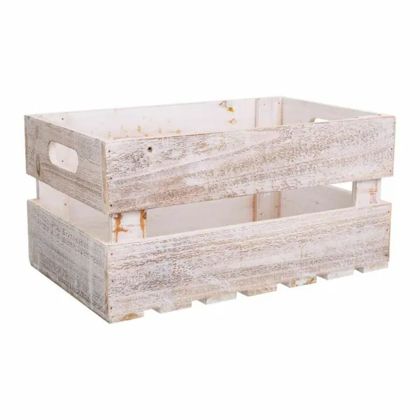 Ящики для хранения Alexandra House Living CARGO Белый древесина ели 24 x 19 x 38 cm 33 x 20 x 18 cm 28 x 15,5 x 17 cm 3 Предметы