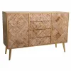 Sivupöytä Alexandra House Living Ruskea Paolownia wood 40 x 81 x 120 cm