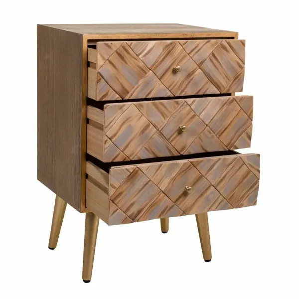 Ночной столик Alexandra House Living Коричневый 35 x 65 x 44 cm