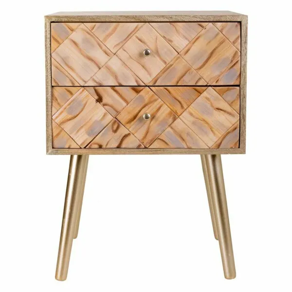 Ночной столик Alexandra House Living Коричневый 35 x 61 x 44 cm
