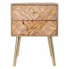 Ночной столик Alexandra House Living Коричневый 35 x 61 x 44 cm
