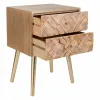 Ночной столик Alexandra House Living Коричневый 35 x 61 x 44 cm