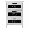 Kumode Alexandra House Living Balts Paulovnijas koks 29 x 58 x 40 cm