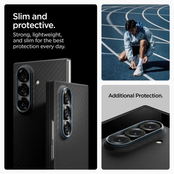 Spigen Airskin Aramid - Case for Samsung Galaxy Z Fold 7 (Black)
