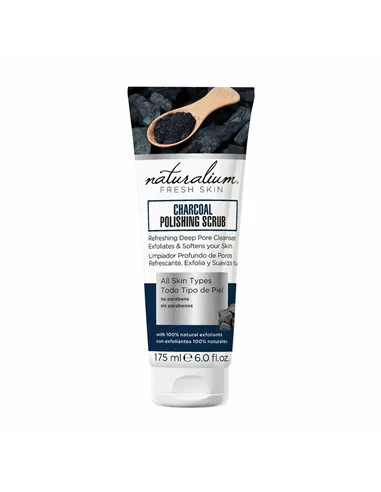 Body Exfoliator Naturalium Fresh Skin 175 ml Active charcoal