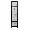Lipasto Alexandra House Living Valkoinen Musta Paolownia wood 32 x 98 x 26 cm