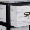 Lipasto Alexandra House Living Valkoinen Musta Paolownia wood 32 x 98 x 26 cm