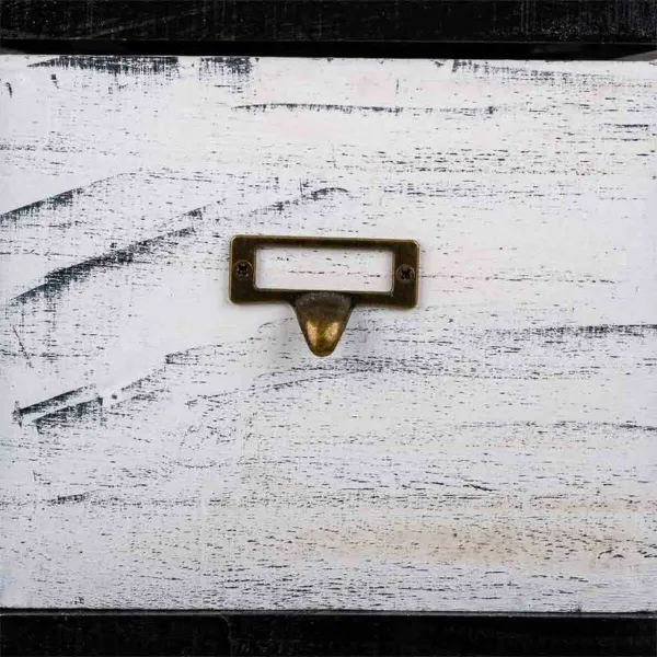 Komoda Alexandra House Living Balta Juoda Paulovnijos mediena 32 x 98 x 26 cm