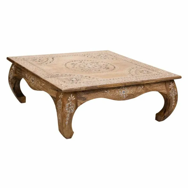 Šoninis staliukas Alexandra House Living Balta Natūralus 45 x 17 x 45 cm