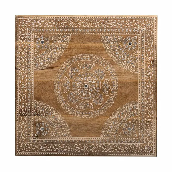 Šoninis staliukas Alexandra House Living Balta Natūralus 45 x 17 x 45 cm