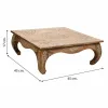 Šoninis staliukas Alexandra House Living Balta Natūralus 45 x 17 x 45 cm