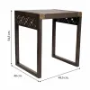 Side table Alexandra House Living Grey Golden 40 x 54 x 49 cm