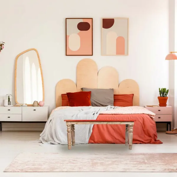 Taburetė Alexandra House Living Mango mediena Medžio MDF 35 x 43 x 101 cm