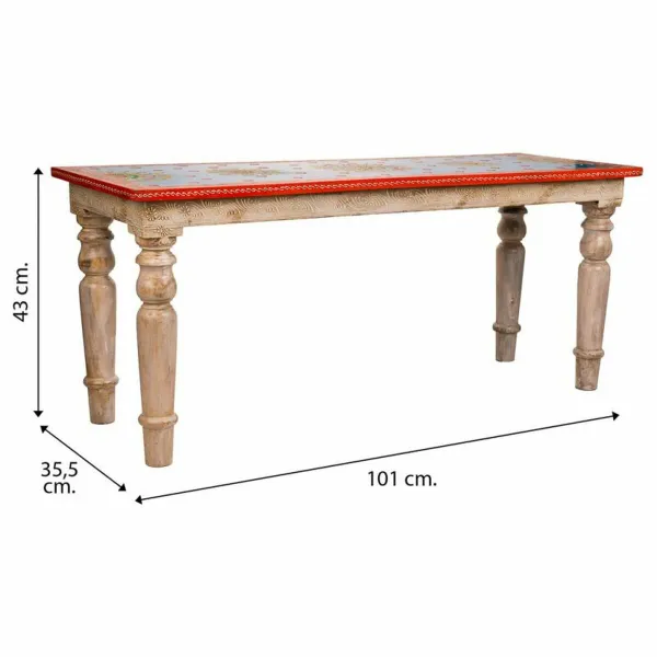 Банкетка Alexandra House Living Древесина манго Деревянный MDF 35 x 43 x 101 cm