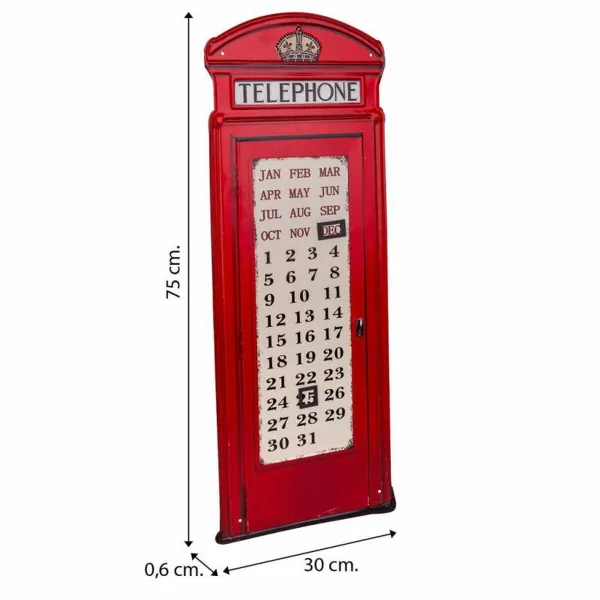 Wall Plate Alexandra House Living Telephone Iron 75 x 30 cm