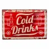 Пластина настенной розетки Alexandra House Living Cold Drink Железо 59 x 1 x 40 cm
