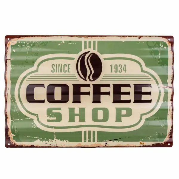 Wall Plate Alexandra House Living Coffee Shop Iron 59 x 1 x 40 cm