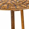 Kampinis stalas Alexandra House Living Auksinis 34 x 59 x 34 cm