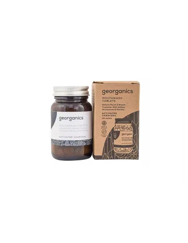 Mouthwash Georganics Active charcoal Tablet 180 Units