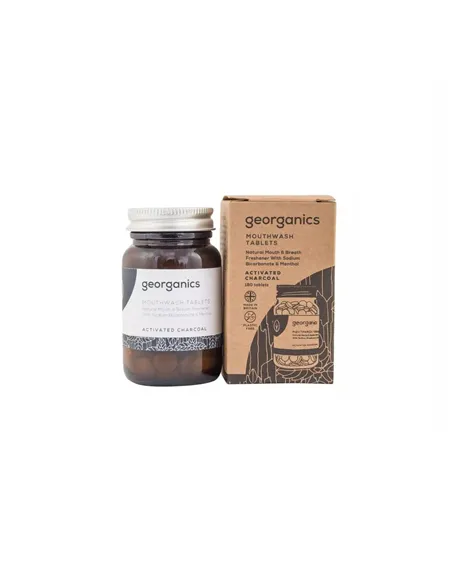 Mouthwash Georganics Active charcoal Tablet 180 Units