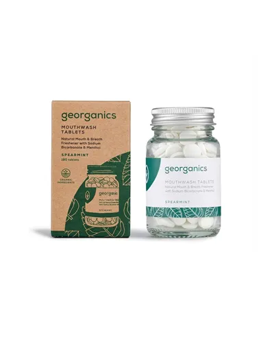 Mouthwash Georganics Tablet Peppermint 180 Units