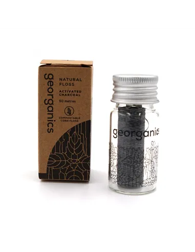 Dental Floss Georganics Active charcoal 50 m