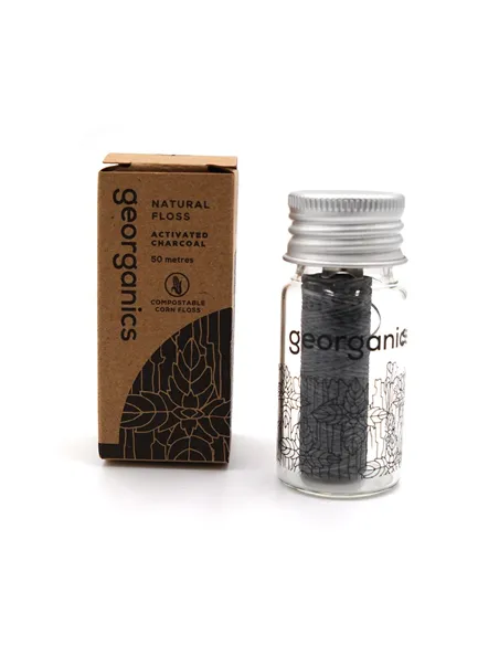 Dental Floss Georganics Active charcoal 50 m