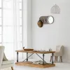 Naulakko peilillä Alexandra House Living Harmaa Kuusi Puu MDF 5 x 30 x 60 cm