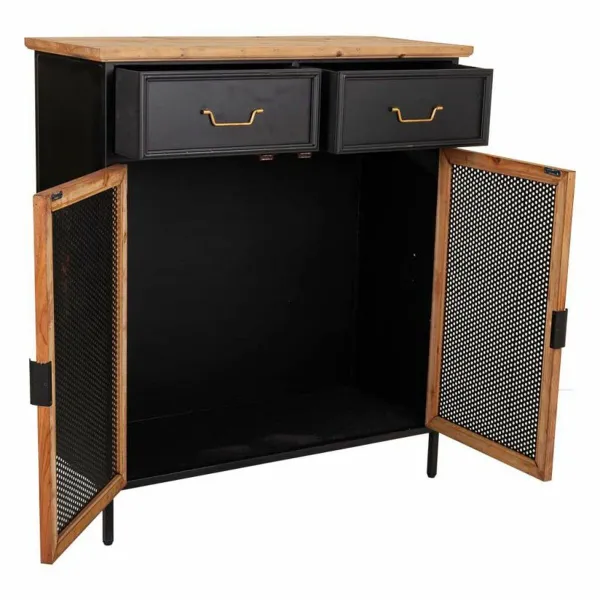 Hall Alexandra House Living Black 34 x 90 x 80 cm