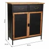 Hall Alexandra House Living Black 34 x 90 x 80 cm