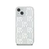 DKNY Liquid Glitter Multilogo - Case iPhone 15 / 14 / 13 (white)