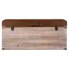 банкетка Alexandra House Living Коричневый Полиуретан Деревянный MDF 40 x 38 x 80 cm