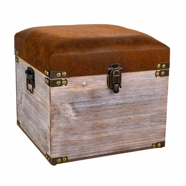 Jakkara Alexandra House Living Ruskea Polyuretaani Puu MDF 30 x 28 x 30 cm