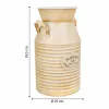 Koristekannu Alexandra House Living Valkoinen Beige Metalli Maitokannu 22 x 39 x 25 cm