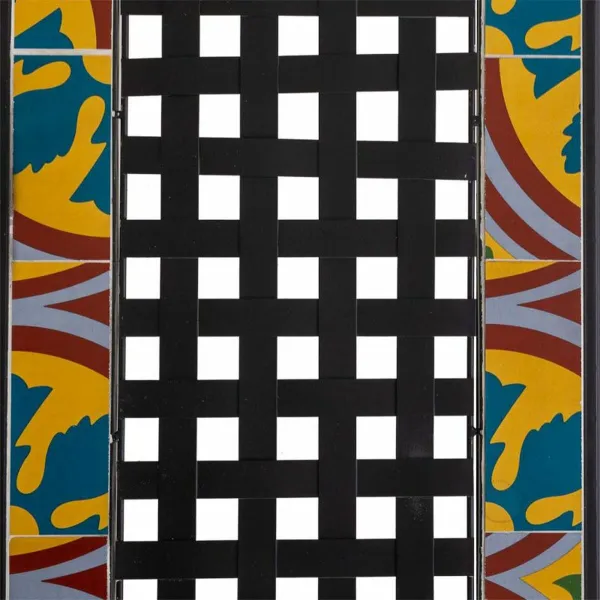 Скамья Alexandra House Living Чёрный Железо плитка 50 x 88 x 110 cm