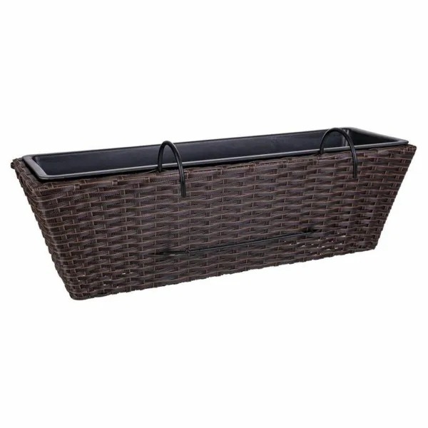 Puķu pods margām Alexandra House Living Brūns Dzelzs Rotangpalma Plastmasa 20 x 19 x 61 cm
