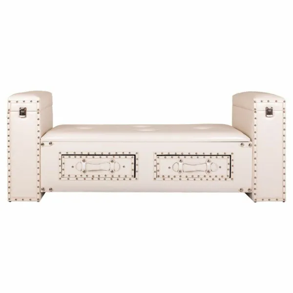 Jakkara Alexandra House Living Valkoinen Polyuretaani Puu MDF 40 x 52 x 130 cm