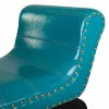 Банкетка Alexandra House Living Синий Полиуретан Деревянный MDF 40 x 65 x 90 cm