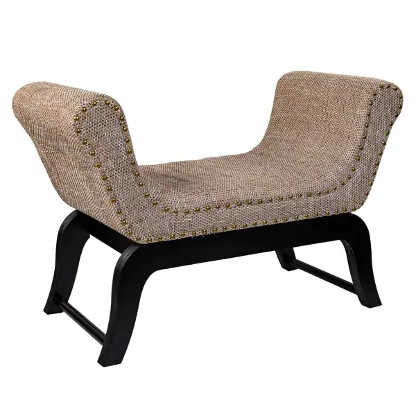 Taburetė Alexandra House Living Kreminė Poliuretanas Medžio MDF 40 x 65 x 90 cm