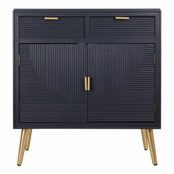 Stalas su stalčiais Alexandra House Living Pilka Auksinis 36 x 85 x 80 cm