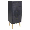 Komoda Alexandra House Living Auksinis Tamsiai pilka Medžio MDF 36 x 100 x 42 cm