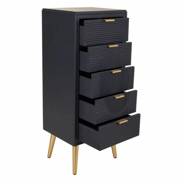 Kumode Alexandra House Living Bronza Tumši pelēks Koks MDF 36 x 100 x 42 cm