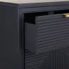 Chest of drawers Alexandra House Living Golden Dark grey MDF Wood 36 x 100 x 42 cm