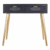 Hall Table with Drawers Alexandra House Living Grey Golden 41 x 78 x 82 cm
